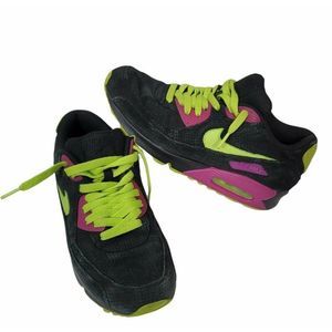 Nike Air Max 90 Mens 7 EU40 Black Citron Rave Pink 333888-031 Sneakers‎